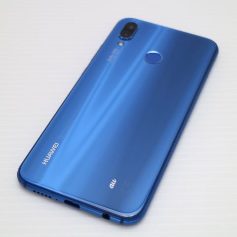 超美品 HWV32 HUAWEI P20 lite ブルー スマホ au HUAWEI 129