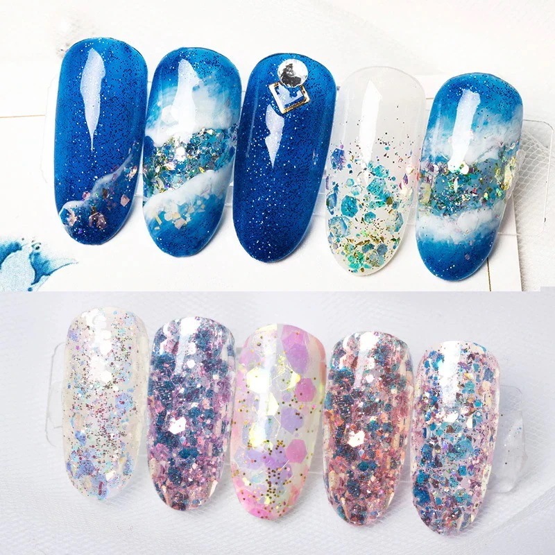 ネイル グリッター ホログラム ネイルパーツ ラメ ホロ グリッター オーロラ ミックス ヘキサゴン ドット ジェル セルフネイル 薄型 メタリック レジン アートcc149