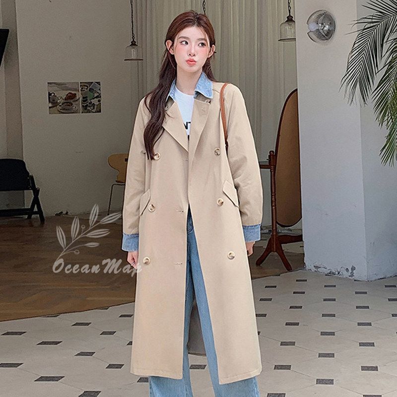 トレンチコート レディース スプリングコート ロングコート 春コート レディース コート 春服 ガウンコート OL スタイル コート アウター 大きいサイズ ロング丈 アウター 着痩せ 通勤 通学 ベ