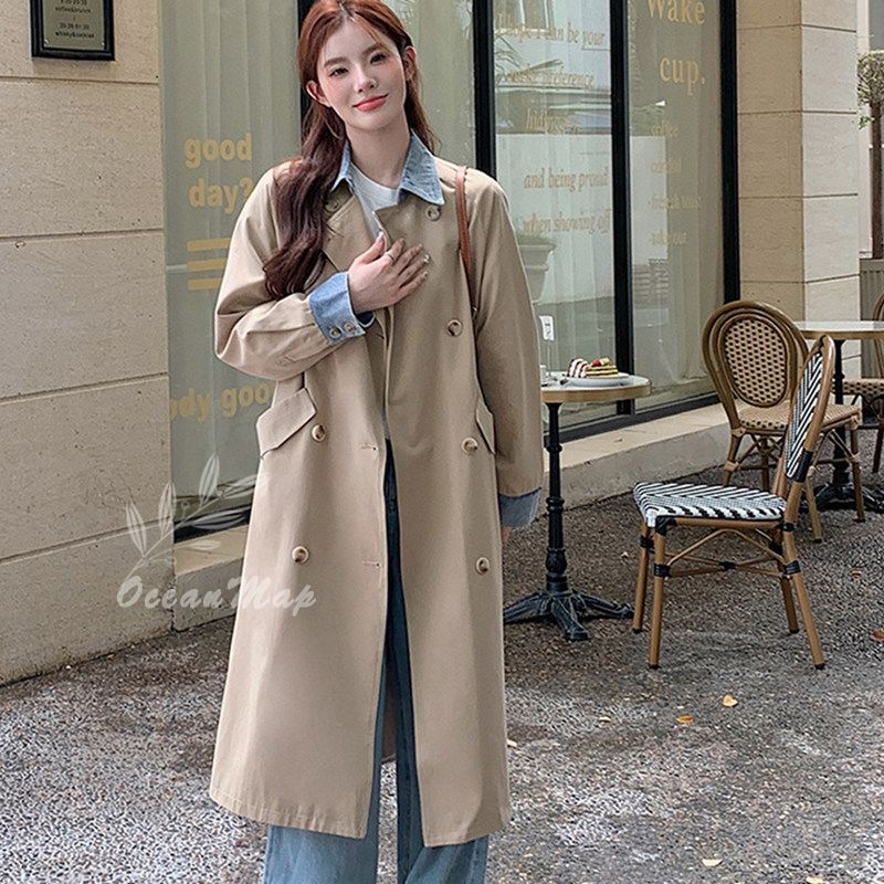 トレンチコート レディース スプリングコート ロングコート 春コート レディース コート 春服 ガウンコート OL スタイル コート アウター 大きいサイズ ロング丈 アウター 着痩せ 通勤 通学 ベ