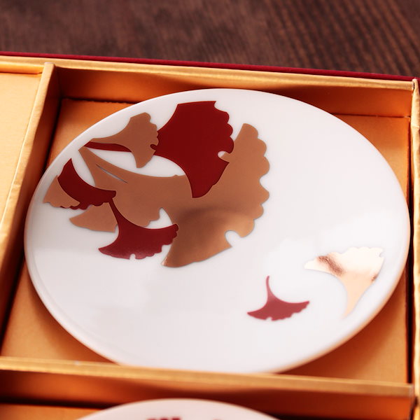 Qoo10] 朱金豆皿 5枚揃 豆皿 コレクション お