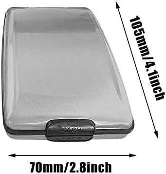 【20%OFFクーポン】カードケース 金属クレジット メタルカードホルダー カード ホルダー アルミ合金製 ウォレット メンズ レディース 多機能RFIDブロッキング名刺ホルダーハードケースプロテクタ