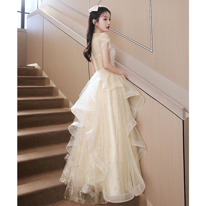 未使用結婚式ドレス ロング 個性的 パーティードレス 二次会 お呼ばれ Aライン 結婚式ドレス ロング 個性的 パーティードレス 二次会 お呼ばれ