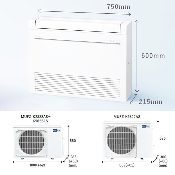 Qoo10] 三菱電機 MFZ-K2822AS-W 三菱 ハウジ