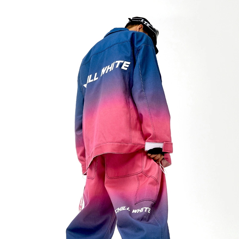 デニム スノーボードウェア 2024 2025 上下セット レディース メンズ 防水5000mm スキーウェア スノボウェア ジャケット アウター パーカー ロングパンツ 男女兼用 防水 防寒