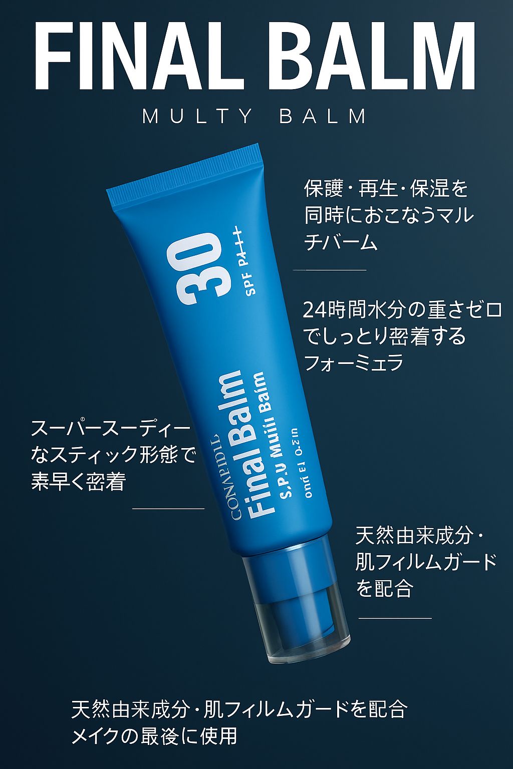 Qoo10] CONAPIDIL ファイナルバーム BB SPF30敏感肌