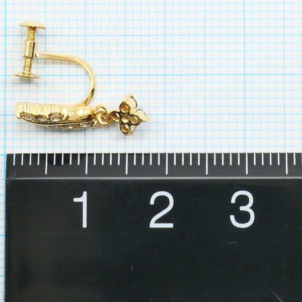 K18 18金 YG イエローゴールド イヤリング ダイヤ 0.22 0.21 ジュエリー 中古 K18 18金 YG イエローゴールド イヤリング ダイヤ 0.22 0.21 ジュエリー 中古