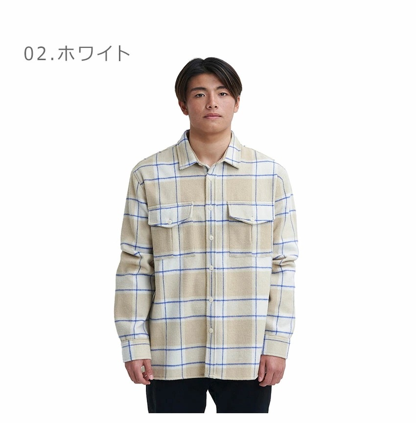 FIERCE VOLCANO LS シャツ QSH233041 メンズ トップス ウェア 長袖 シャツ カジュアル シンプル ブランド チェック ロゴ サーファー ブルー 青 FIERCE VOLCANO LS シャツ QSH233041 メンズ トップス ウェア 長袖 シャツ カジュアル シンプル ブランド チェック ロゴ サーファー ブルー 青