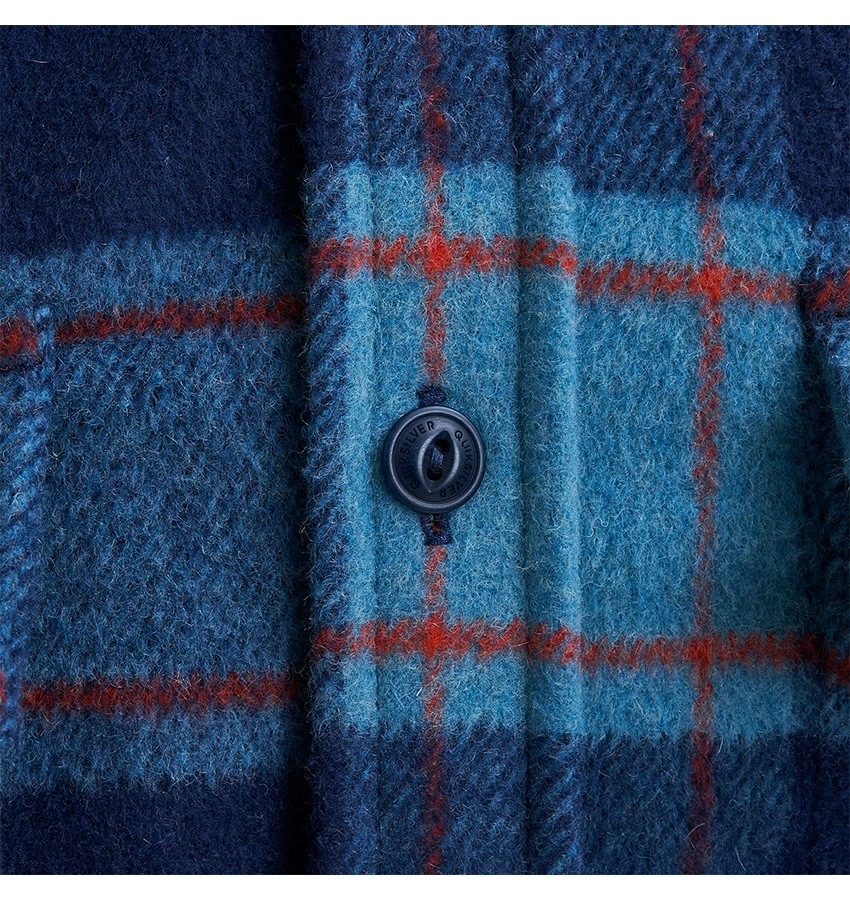 FIERCE VOLCANO LS シャツ QSH233041 メンズ トップス ウェア 長袖 シャツ カジュアル シンプル ブランド チェック ロゴ サーファー ブルー 青 FIERCE VOLCANO LS シャツ QSH233041 メンズ トップス ウェア 長袖 シャツ カジュアル シンプル ブランド チェック ロゴ サーファー ブルー 青