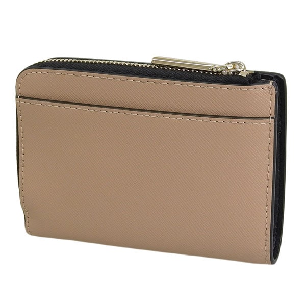 ケイトスペード 財布 レディース 二つ折り財布 アウトレット レザー ブラウン×ブラック マディソン カラーブロック スモール Lジップウォレット madison sm lzip wal KH616 ケイトスペード 財布 レディース 二つ折り財布 アウトレット レザー ブラウン×ブラック マディソン カラーブロック スモール Lジップウォレット madison sm lzip wal KH616
