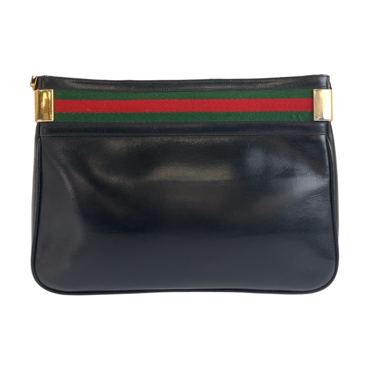 美品 ヴィンテージ シェリーライン オールドグッチ ブラック 黒