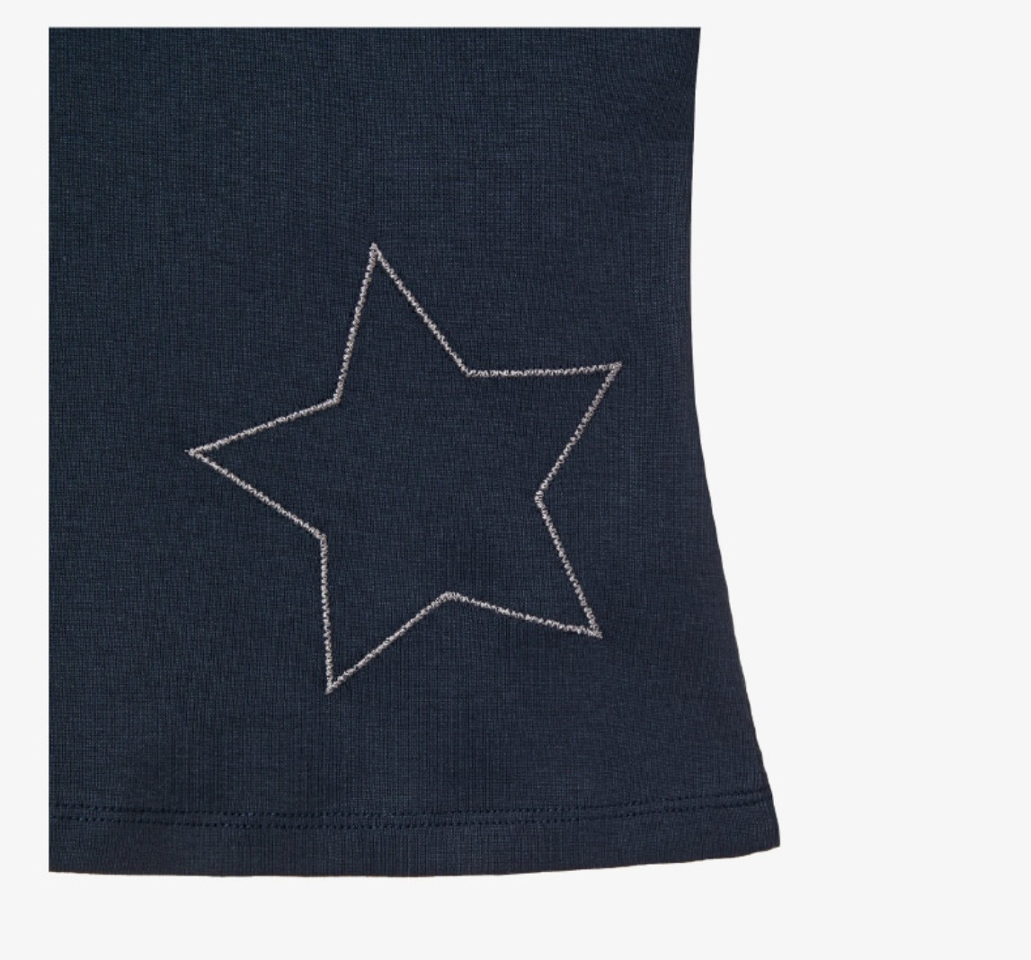 【aeae】 CHECK STAR TEE : 3COLORS