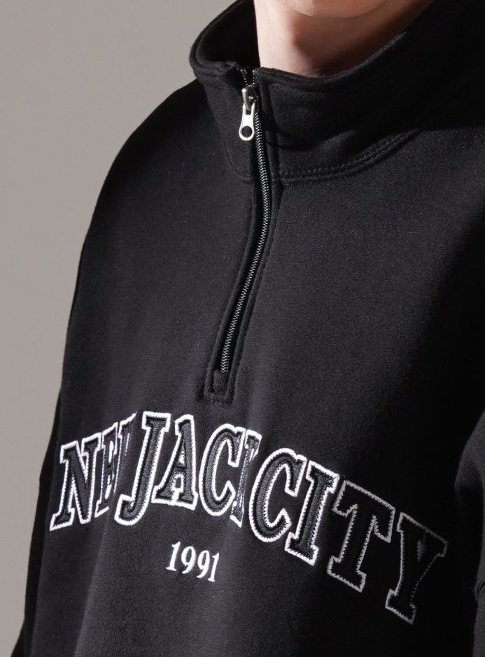 ★韓国の人気★【perstep】★New Jack Half Neck Sweatshirt.s★ ☆韓国の人気☆【perstep】☆New Jack Half Neck Sweatshirt.s