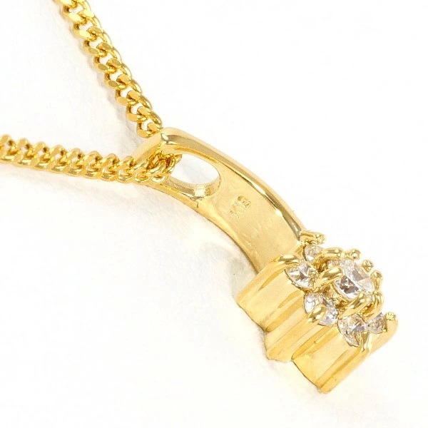 K18 18金 YG イエローゴールド ネックレス ダイヤ 約40cm ジュエリー 中古 K18 18金 YG イエローゴールド ネックレス ダイヤ 約40cm ジュエリー 中古