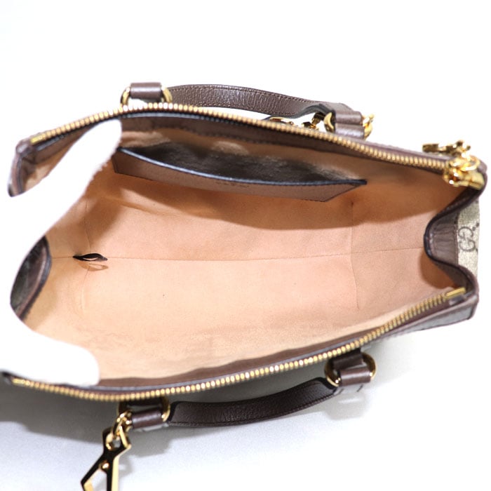 GUCCI グッチ オフィディア GG スモール トートバッグ 2Wayショルダーバッグ ブラウン ベージュ/エボニー 547551 K05NB 8745 レディース 中古