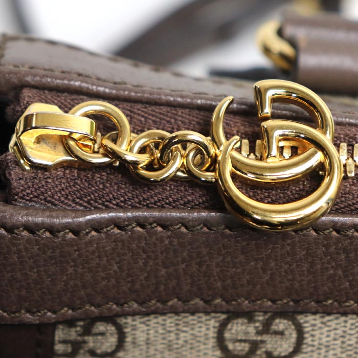 GUCCI グッチ オフィディア GG スモール トートバッグ 2Wayショルダーバッグ ブラウン ベージュ/エボニー 547551 K05NB 8745 レディース 中古