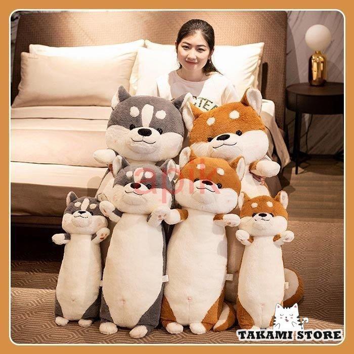 ぬいぐるみ　いぬ　イヌ　犬　柴 犬　ハスキー　抱き枕　かわいい 　インテリア　お祝い　誕生日プレゼント85cm