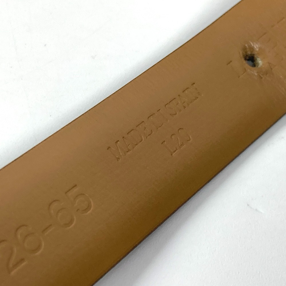 ベルト ロゴ バックル レザー ブラック