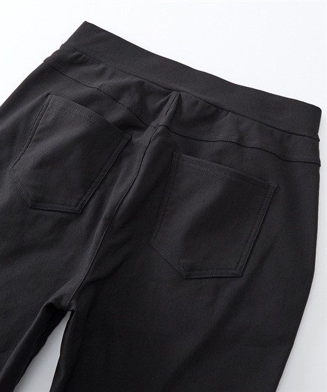 クロップド・カプリパンツ シニアファッション エンボス加工中綿入りパンツ クロップド・カプリパンツ シニアファッション エンボス加工中綿入りパンツ