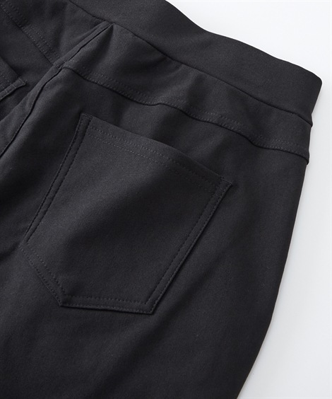 クロップド・カプリパンツ シニアファッション エンボス加工中綿入りパンツ クロップド・カプリパンツ シニアファッション エンボス加工中綿入りパンツ