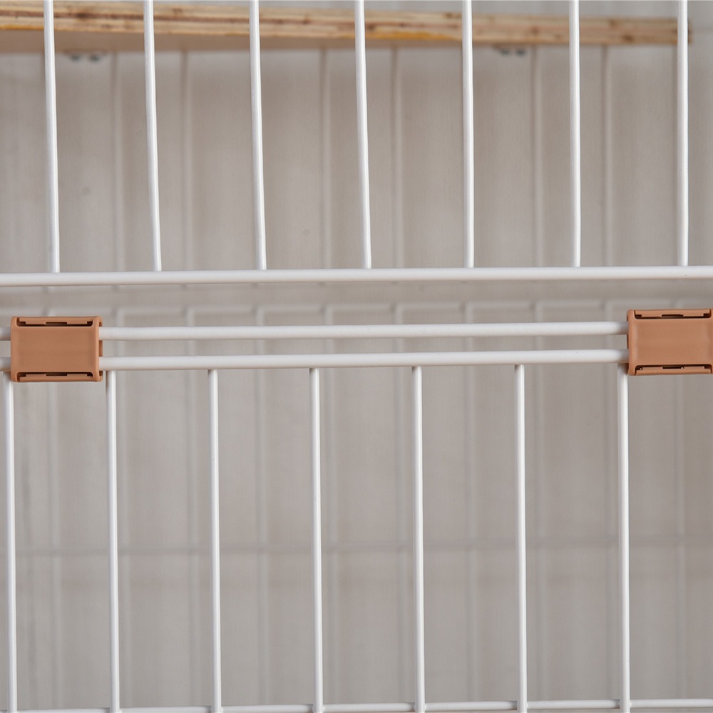 猫 ケージ キャットケージ 2段 木製フレーム ハンモック付 広々 大型 猫ゲージ 高級感おしゃれ キャットハウス ネコ ハウス 多段 留守番脱走防止多頭飼い多頭 スチール ペットケージ【ナチュラル】