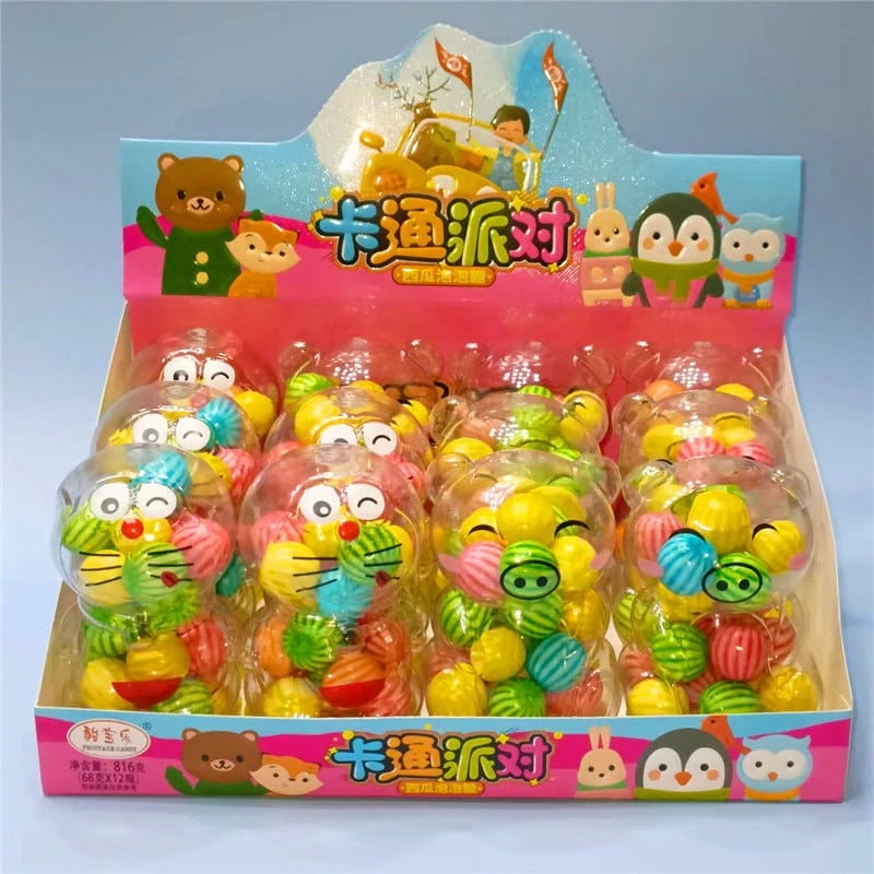 14Pcs カートゥーンパーティー ラズベリースティックグルススイカバブルガムサワーボール型ボックス for スイカバブルガムサワーボール型ボックス672 14Pcs カートゥーンパーティー ラズベリースティックグルススイカバブルガムサワーボール型ボックス for スイカバブルガムサワーボール型ボックス672