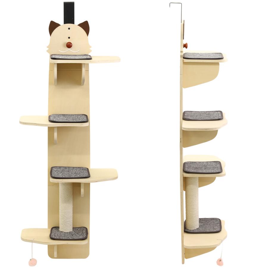 【在庫一掃】キャットステップ 木製 ドア掛け キャットタワー 賃貸 ドア スリム 猫タワー 省スペース 吊り下げ キャットウォーク コンパクト 多頭飼い 猫 【在庫一掃】キャットステップ 木製 ドア掛け キャットタワー 賃貸 ドア スリム 猫タワー 省スペース 吊り下げ キャットウォーク コンパクト 多頭飼い 猫