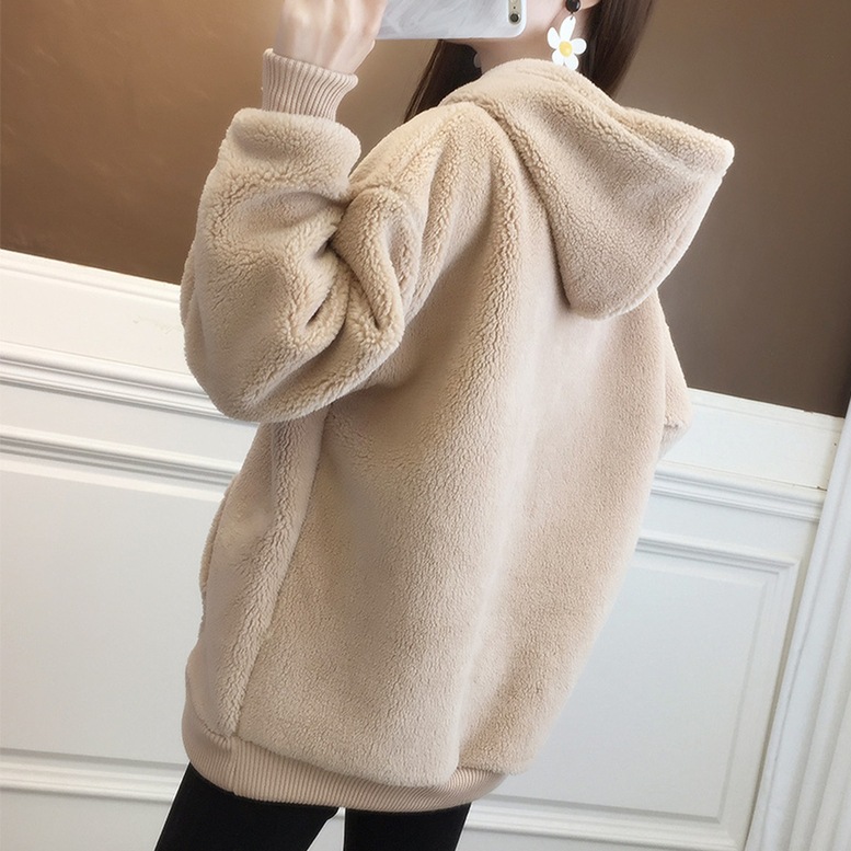 パーカー トップス ボアニットパーカー レディース ボアパーカー