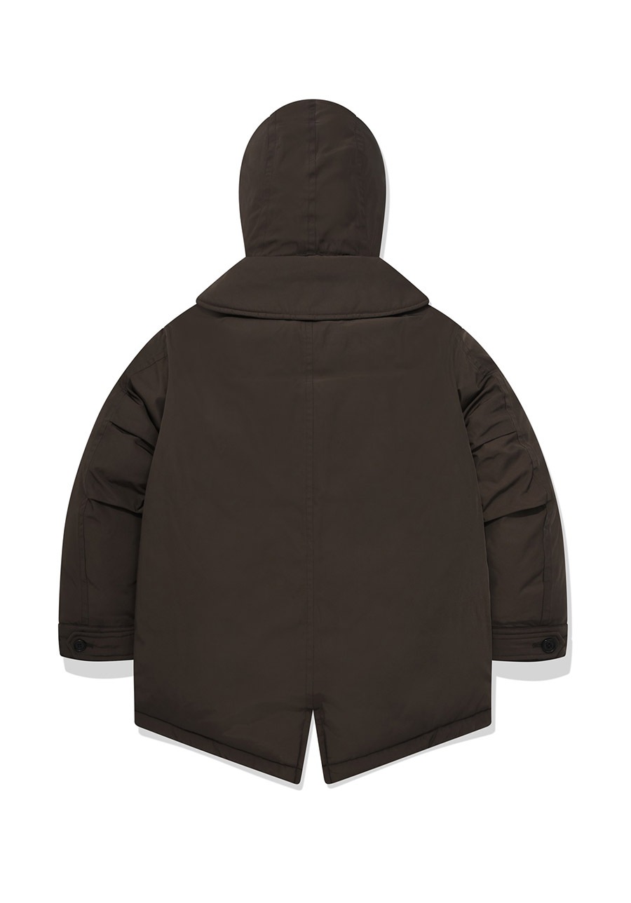 MIDDLE HOODIE FUR DOWN JUMPER / CO2304DP07BR / CO2304DP07BK