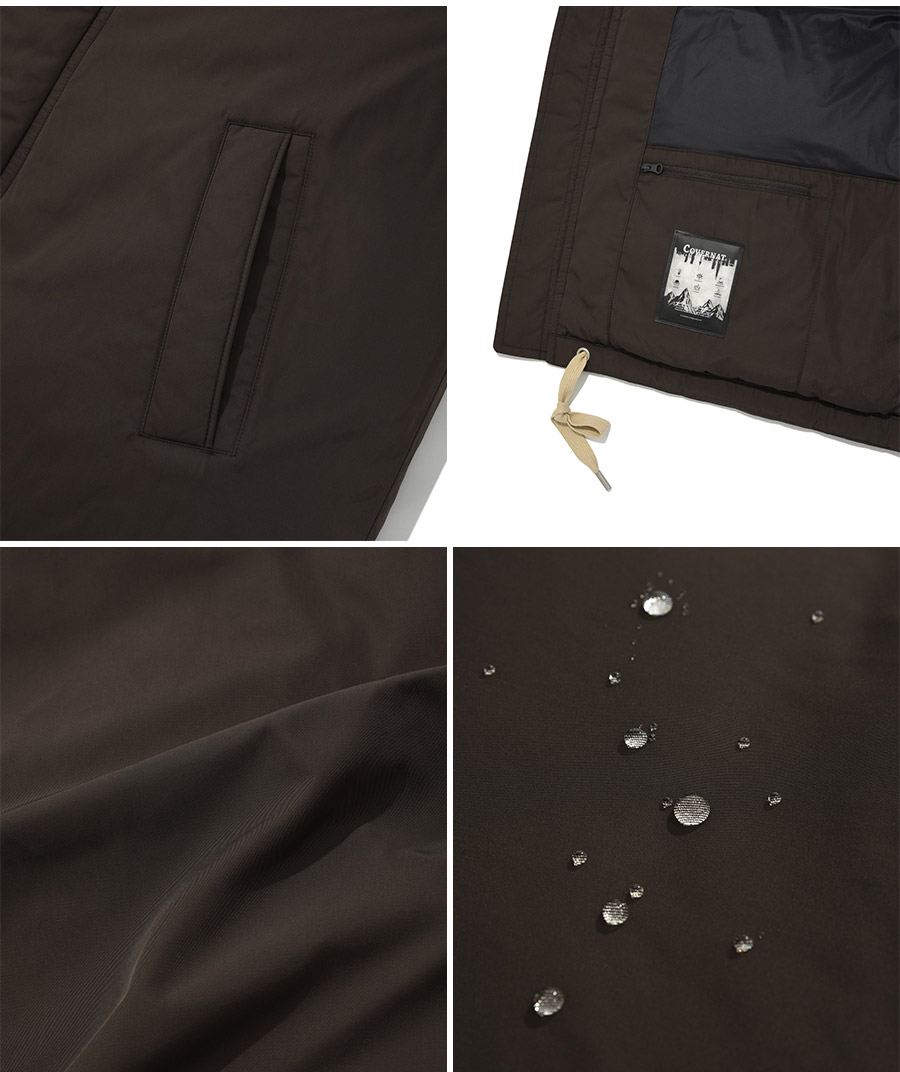 MIDDLE HOODIE FUR DOWN JUMPER / CO2304DP07BR / CO2304DP07BK