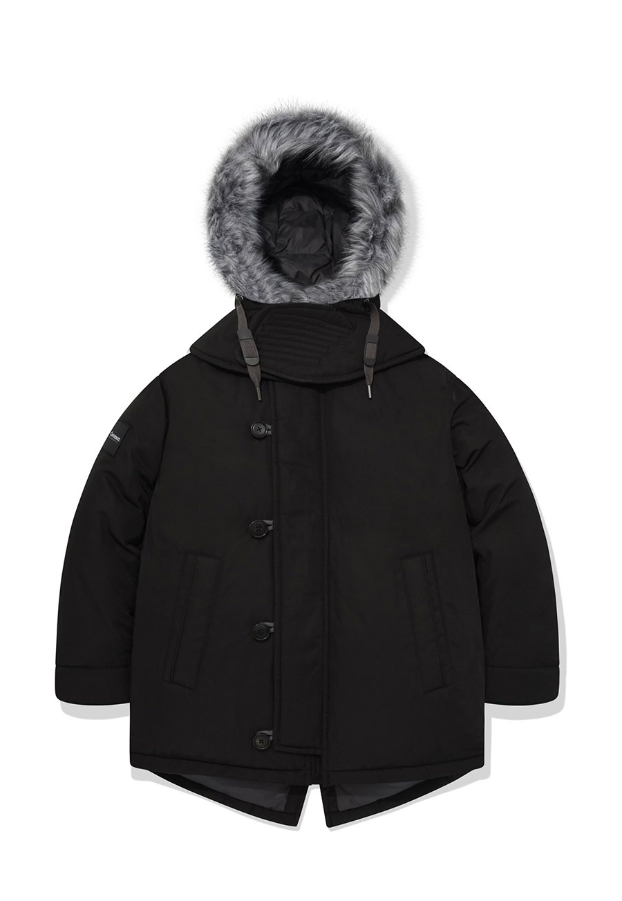 MIDDLE HOODIE FUR DOWN JUMPER / CO2304DP07BR / CO2304DP07BK