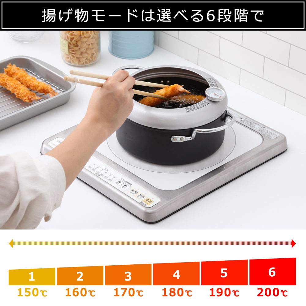 アイリスオーヤマ IHクッキングヒーター 卓上 1400W ビルトインタイプ コンロ ホワイト IHC-B112-W