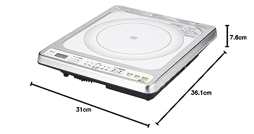 アイリスオーヤマ IHクッキングヒーター 卓上 1400W ビルトインタイプ コンロ ホワイト IHC-B112-W