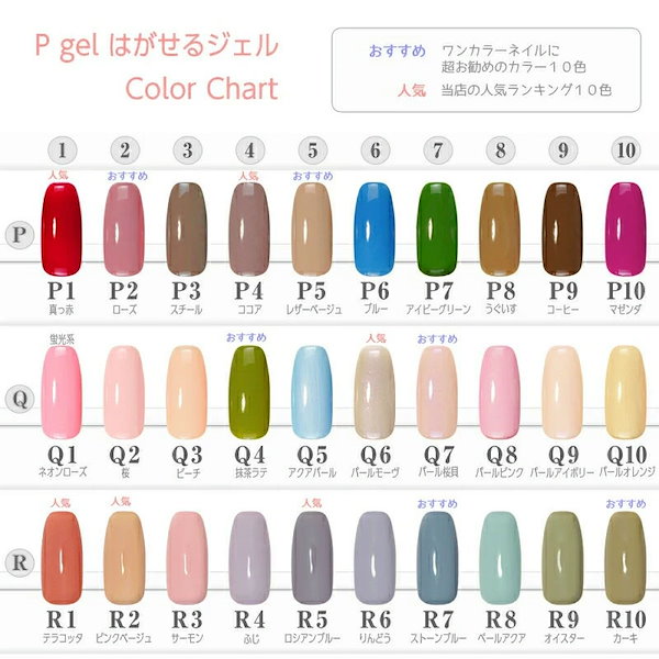 ジ・イン ジェルネイルキット ピールオフ 1カラーセット