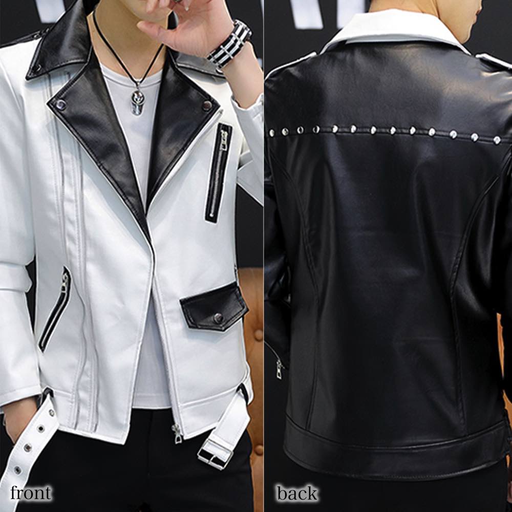 ライダースジャケット メンズ バイカラーダブルレザー ショット ブルゾン 着こなし 革ジャン 冬 秋 アウター ダブル レザー ブランド おすすめ Tシャツ 厚手 革 おしゃれ セール レザージャケッ ライダースジャケット メンズ バイカラーダブルレザー ショット ブルゾン 着こなし 革ジャン 冬 秋 アウター ダブル レザー ブランド おすすめ Tシャツ 厚手 革 おしゃれ セール レザージャケッ