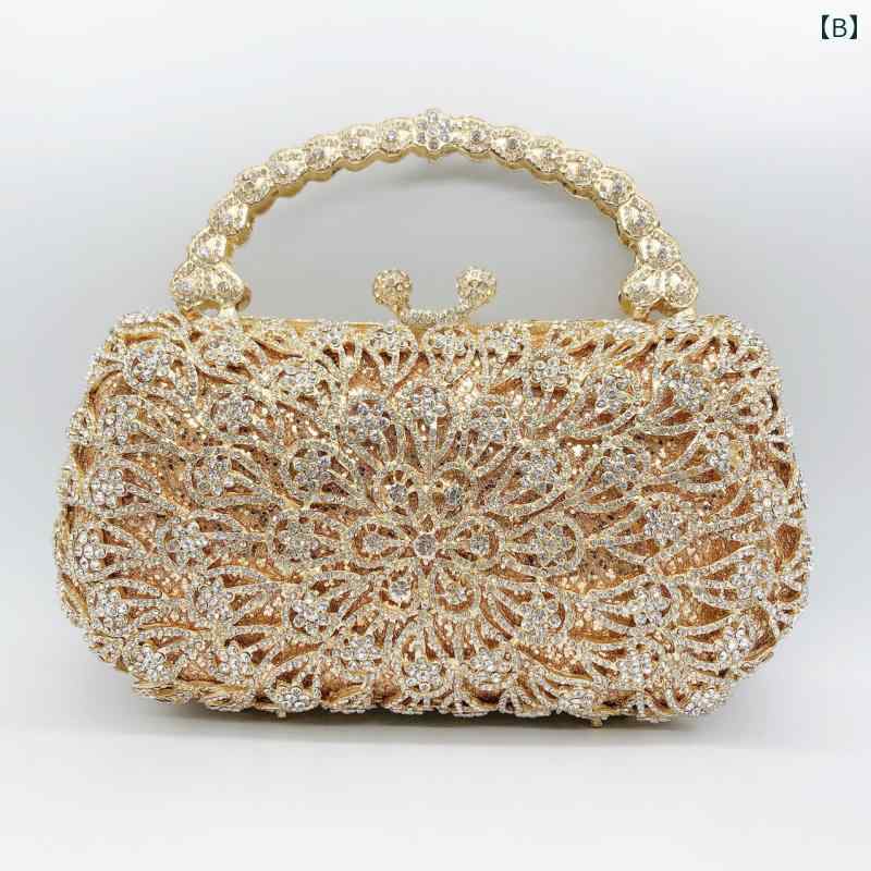 レディース 鞄 カバン バック ファッション オシャレ アイテム 小物 フェニックス花 ディナーバッグ ポータブル パーティーバッグ ゴールド シルバー