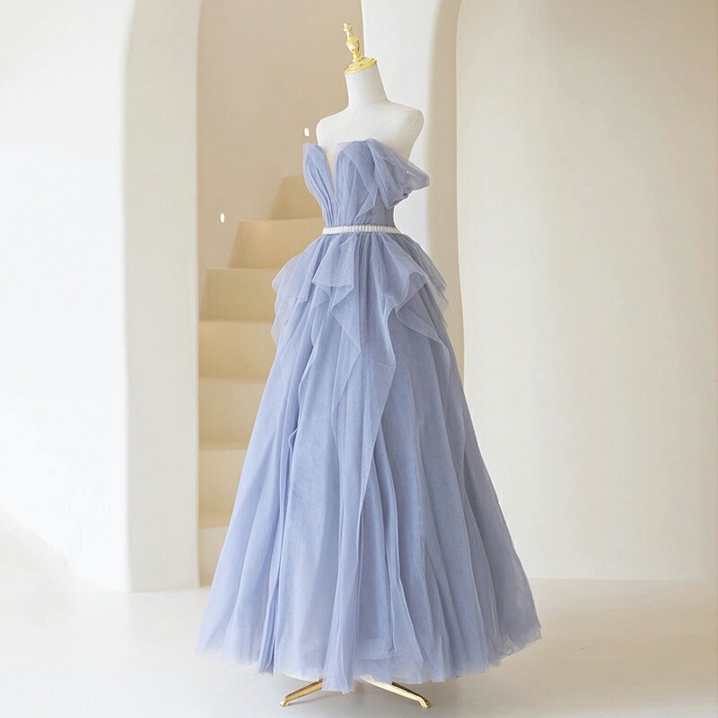 カラードレスノースリーブ ロングドレス オフショルダー 前撮りドレス 披露宴 Aラインドレス 結婚式 花嫁 パーティードレス パール フォーマルドレス ステージ衣装 編み上げタイプ 演奏会用ドレス 撮