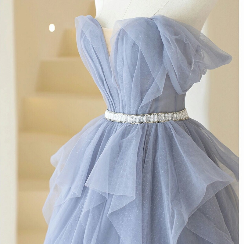 カラードレスノースリーブ ロングドレス オフショルダー 前撮りドレス 披露宴 Aラインドレス 結婚式 花嫁 パーティードレス パール フォーマルドレス ステージ衣装 編み上げタイプ 演奏会用ドレス 撮