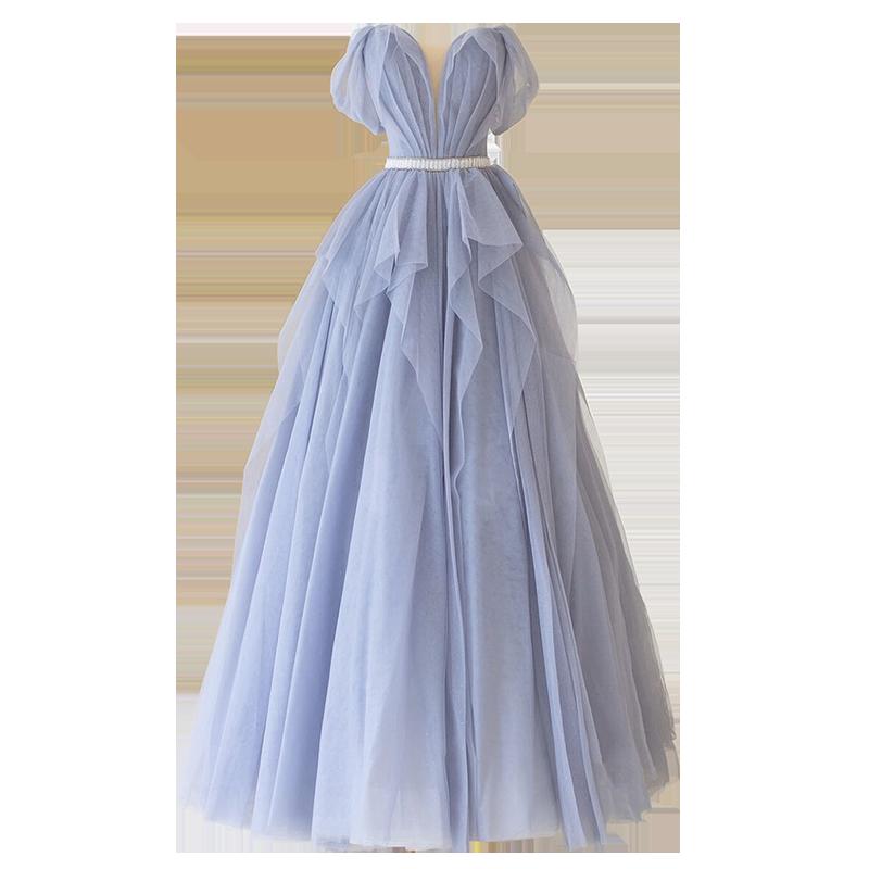 カラードレスノースリーブ ロングドレス オフショルダー 前撮りドレス 披露宴 Aラインドレス 結婚式 花嫁 パーティードレス パール フォーマルドレス ステージ衣装 編み上げタイプ 演奏会用ドレス 撮