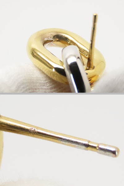 レア美品ルイヴィトンエブリデイチェーンLVスイングピアスゴールドシルバーM00603 レア美品ルイヴィトンエブリデイチェーンLVスイングピアスゴールドシルバーM00603