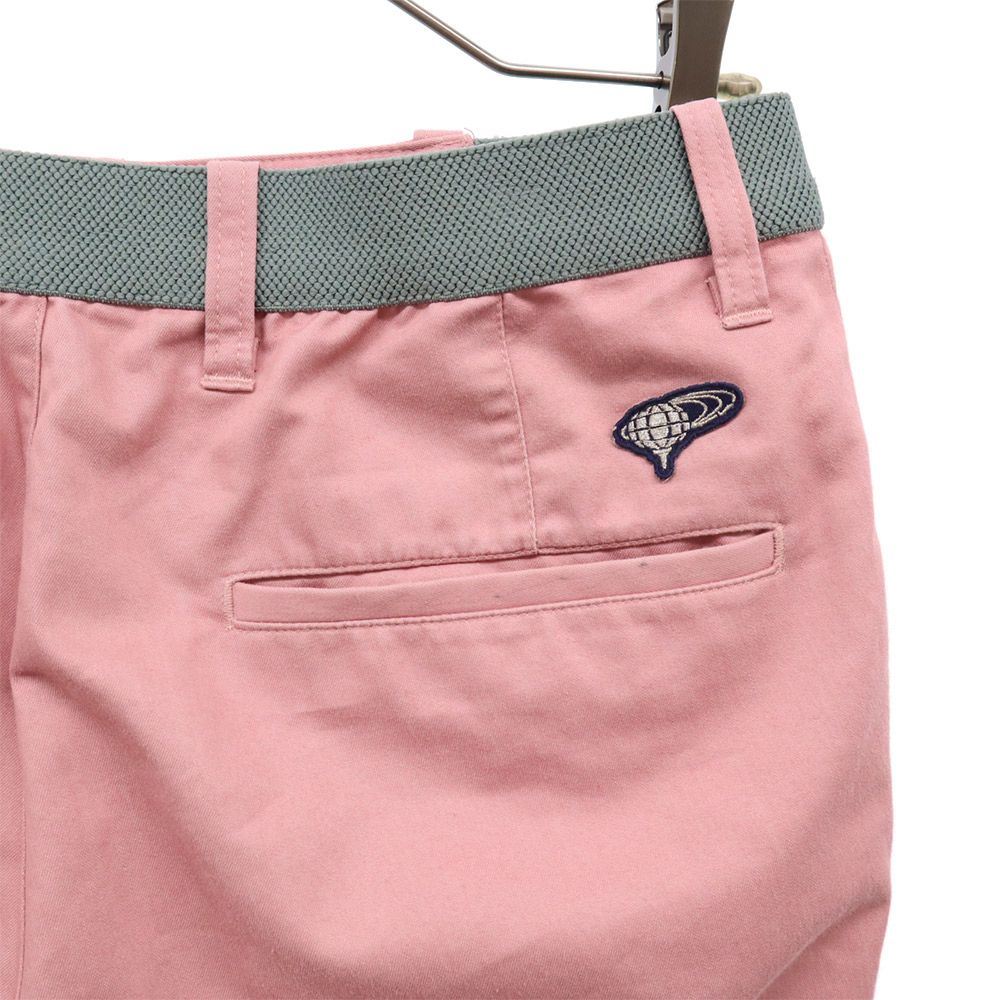 ロゴワッペン ゴルフ ロングパンツ 42 ピンク メンズ