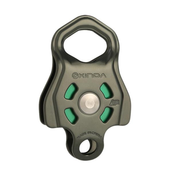 木登り用クライミングプーリーホイール登山用グレーグリーン
