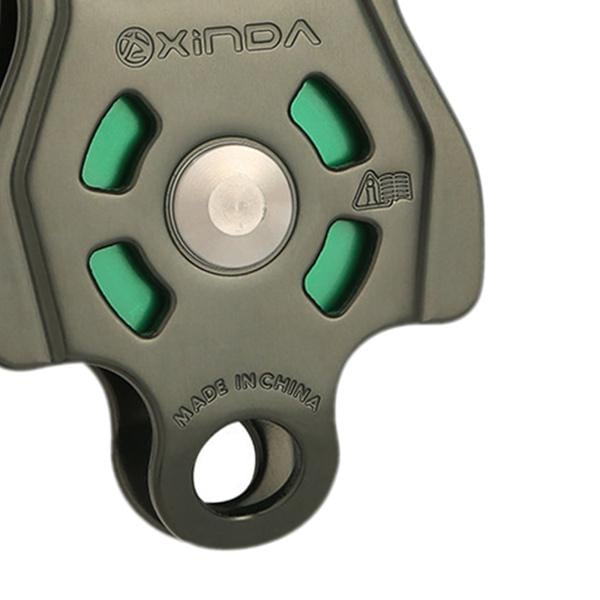 木登り用クライミングプーリーホイール登山用グレーグリーン