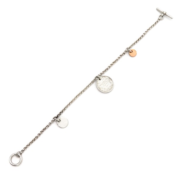 エルメス HERMES ブレスレット エクスリブリス PM シルバー925 K18PG シルバーXピンクゴールド SH SV925 AG925 Au750 18K H120440B 00SH 【箱】【