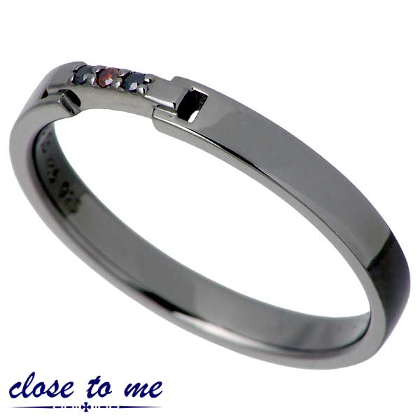 クロストゥーミー close to me シルバー リング レッドダイヤモンド 指輪 クロストゥーミー close to me シルバー リング レッドダイヤモンド 指輪