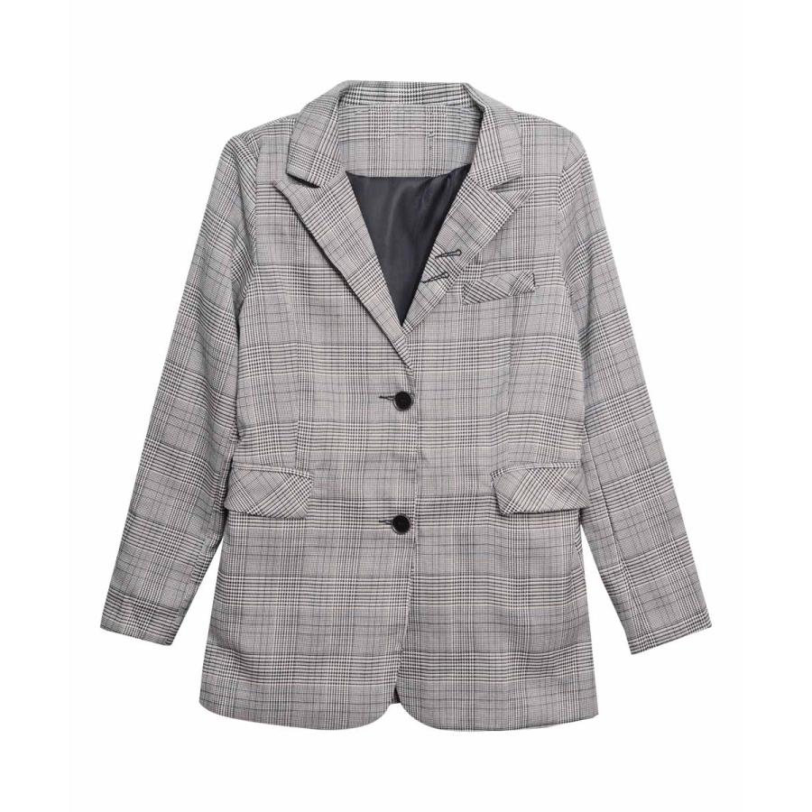 ジャケット レディース 春 冬 春冬 チェック柄 長袖 無地 アウター グレンチェック オフィスカジュアル フォーマル きれいめ グレー ブラウン 30代 送料無料 ジャケット レディース 春 冬 春冬 チェック柄 長袖 無地 アウター グレンチェック オフィスカジュアル フォーマル きれいめ グレー ブラウン 30代 送料無料