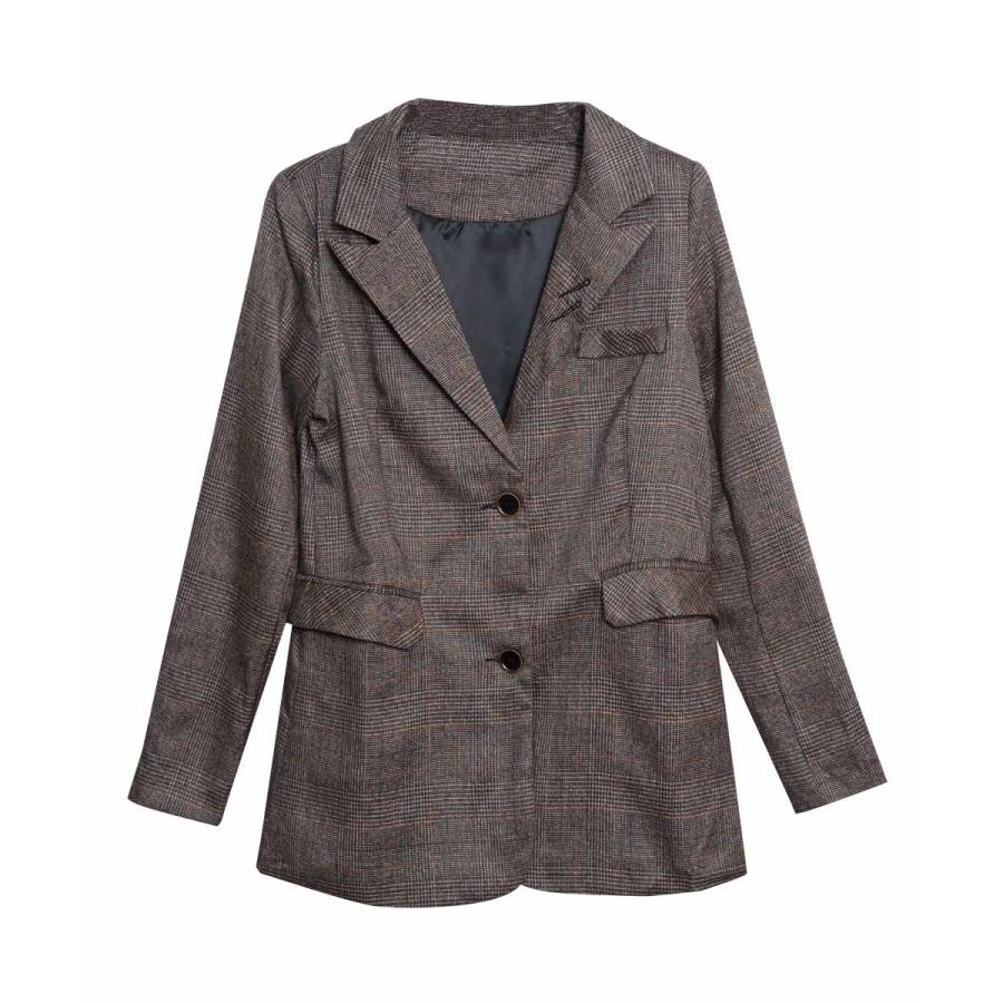 ジャケット レディース 春 冬 春冬 チェック柄 長袖 無地 アウター グレンチェック オフィスカジュアル フォーマル きれいめ グレー ブラウン 30代 送料無料 ジャケット レディース 春 冬 春冬 チェック柄 長袖 無地 アウター グレンチェック オフィスカジュアル フォーマル きれいめ グレー ブラウン 30代 送料無料
