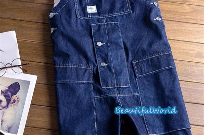 サロペット メンズ オーバーオール デニムオーバーオール つなぎ オールインワン サスペンダー ストリートアメカジ 作業服 春秋 お洒落24bdk48