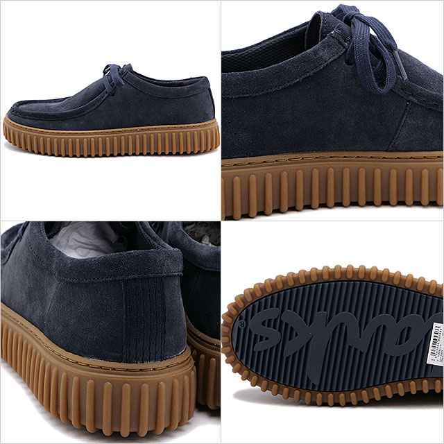 トールヒル ロー [26179708] M Torhill Lo メンズ 靴 男性用 スエード モカシンシューズ 厚底 Navy-Suede