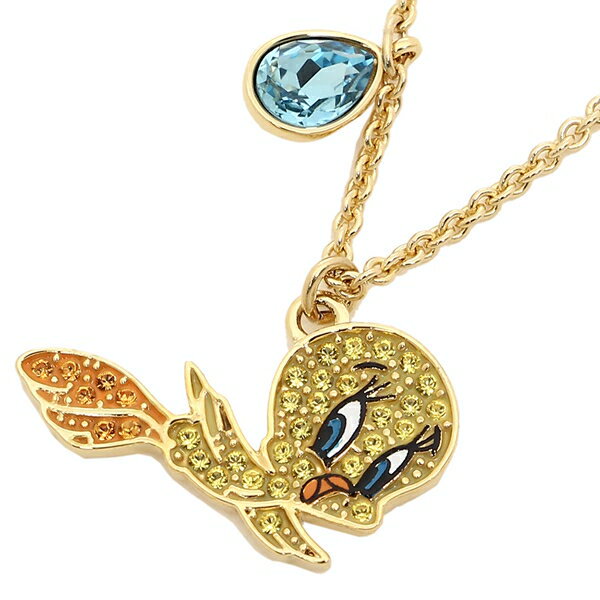 スワロフスキー ネックレス アクセサリー SWAROVSKI 5494374 LOONEY TUNES トゥイーティー レディース ペンダント  イエロー/ゴールド